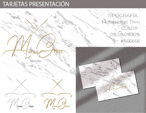 Diseño de tarjetas de presentación - Diseño gráfico Moncada Valencia